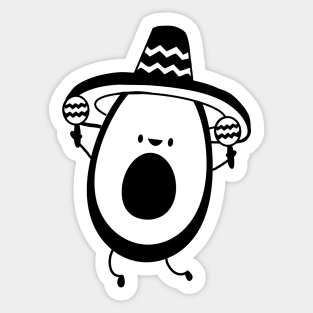 avocado guy mexico Sticker